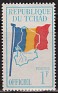 Chad - 1966 - Mapa - 1 F - Multicolor - Chad, Napa - Scott O1 - Mapa y Bandera Oficial - 0